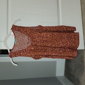 Terra Cotta Yellow Floral design tank